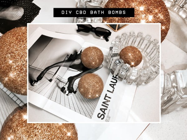 DIY CBD Glittery Bath Bombs #DIY #craft #bathroom