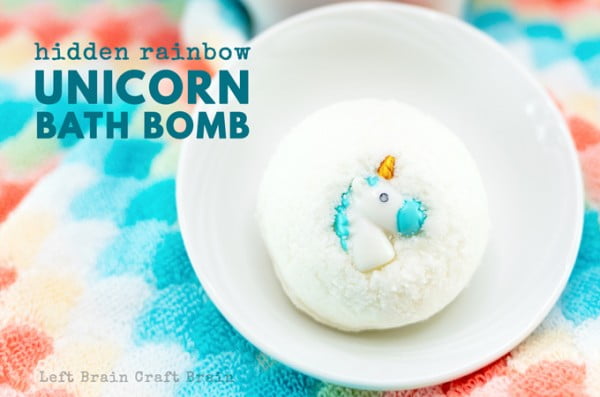 Hidden Rainbow Unicorn DIY Bath Bombs #DIY #craft #bathroom
