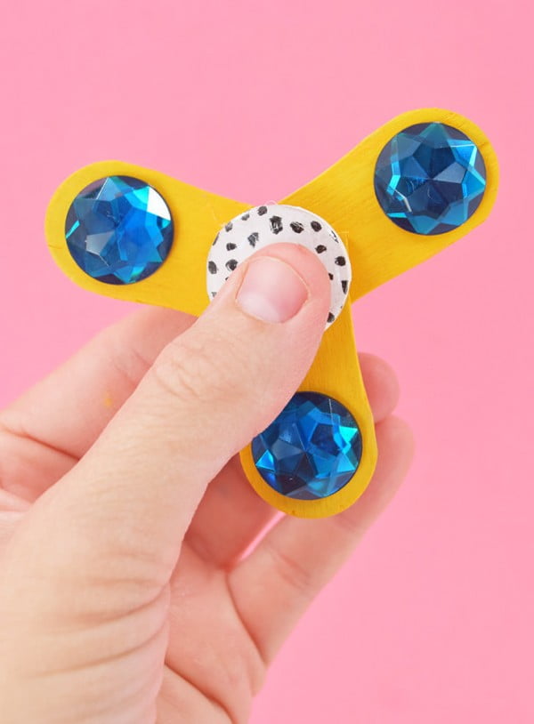 DIY Fidget Spinner without Skate Bearings #DIY #toys #crafts