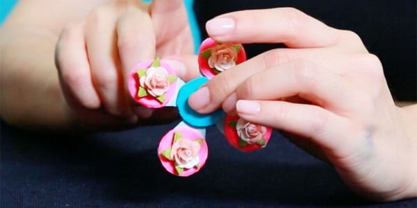 This DIY Fidget Spinner Is So Much Prettier Than the Store-Bought Kind #DIY #toys #crafts
