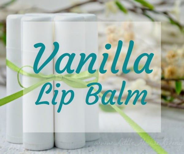 Easy-to-Make Homemade Vanilla Lip Balm #DIY #crafts #lipbalm