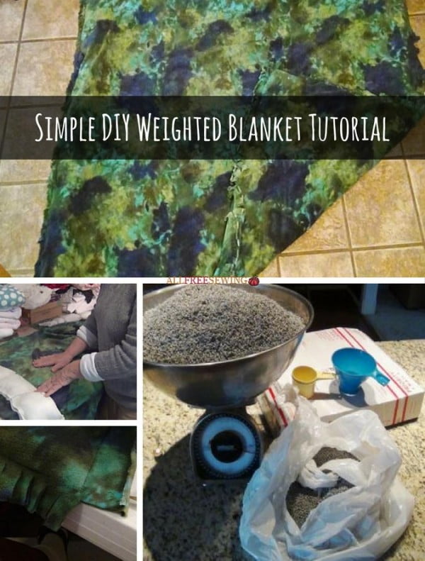 Simple DIY Weighted Blanket Tutorial #DIY #crafts #bedroom