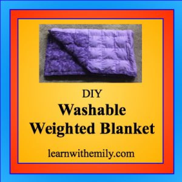 DIY Washable Weighted Blanket #DIY #crafts #bedroom