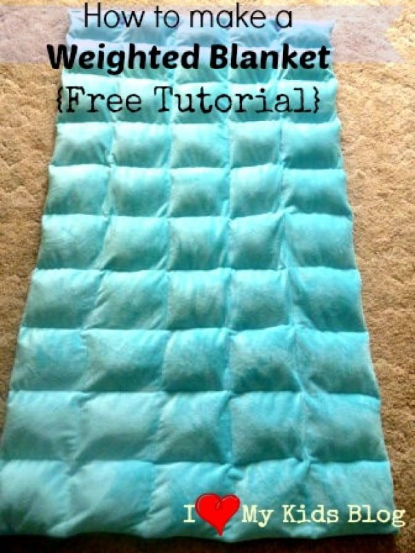 DIY Weighted Blanket Free Tutorial Charisma Down Alternative Blanket Costco #DIY #crafts #bedroom