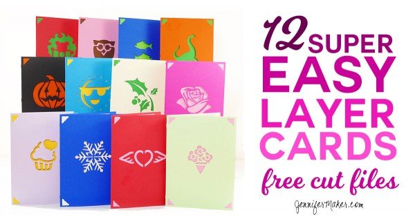 12 Super Easy Layer Cards #DIY #crafts #birthday