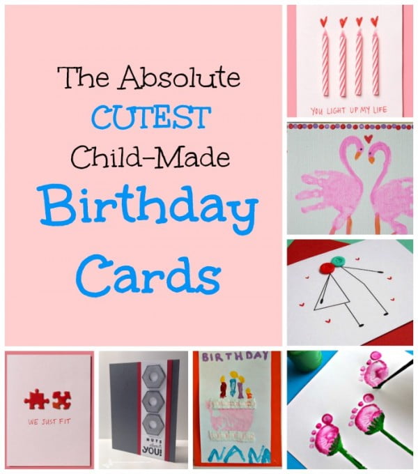 Homemade Birthday Cards for Kids to Create! #DIY #crafts #birthday