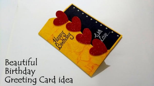 Beautiful Birthday Greeting Card Idea #DIY #crafts #birthday