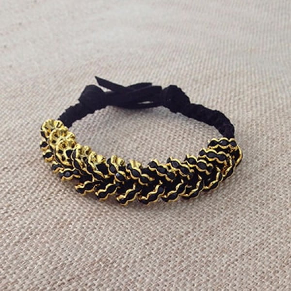 DIY Bracelet: Glammed Up Hex Nut Bracelet #DIY #crafts #jewelry