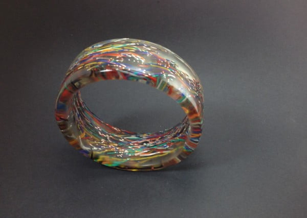 DIY Bracelet From Wire and Resin #DIY #crafts #jewelry