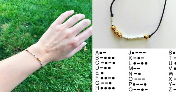 How To Make a Morse Code Bracelet #DIY #crafts #jewelry