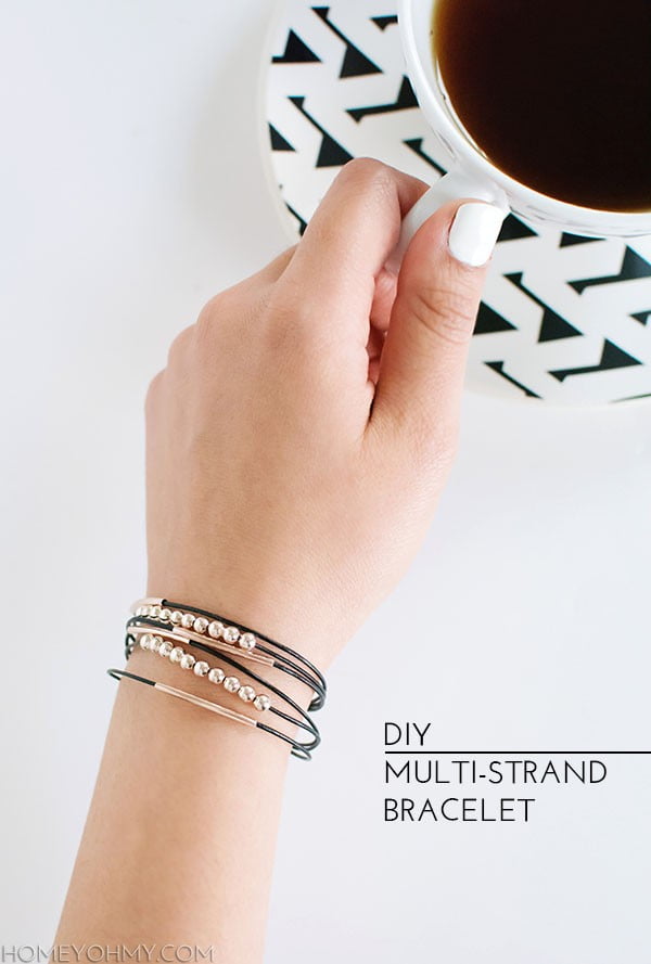 DIY Multi-Strand Bracelet #DIY #crafts #jewelry