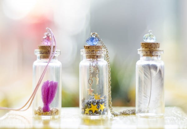 DIY Bottle Necklace #DIY #crafts #jewelry #necklace