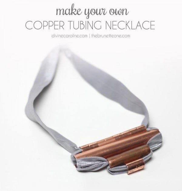 Make This DIY Statement Necklace with Only Two Materials #DIY #crafts #jewelry #necklace