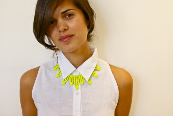 DIY Neon Necklace #DIY #crafts #jewelry #necklace
