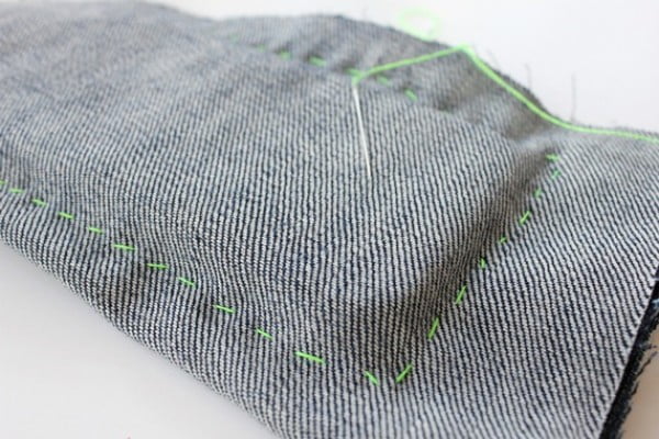 DIY Denim Phone Case #DIY #craft