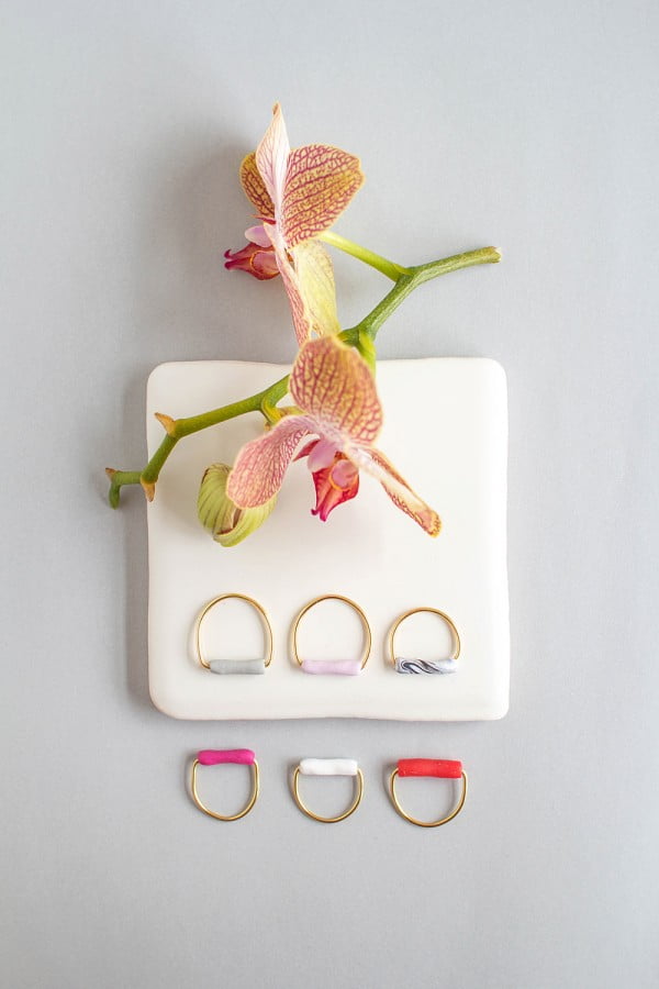Fall For DIY Tube Rings #DIY #jewelry #ring #crafts