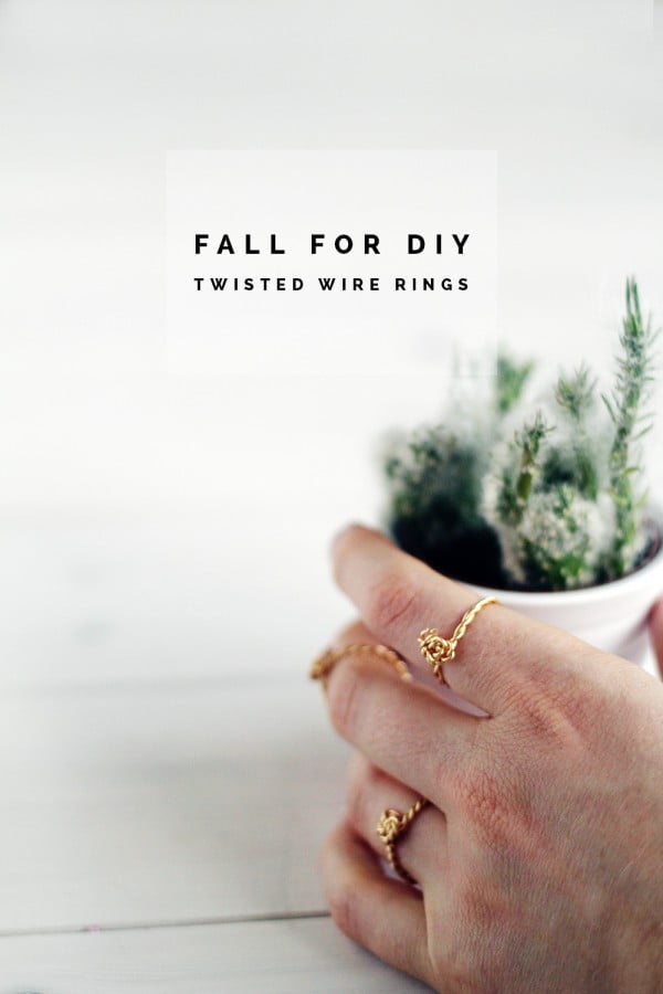 DIY Twisted Rings #DIY #jewelry #ring #crafts