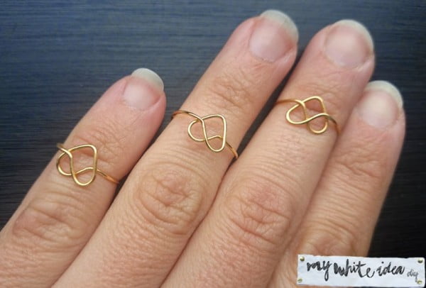 Easy diy heart ring #DIY #jewelry #ring #crafts