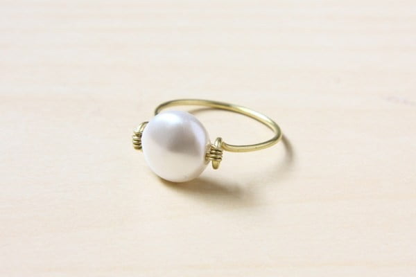 Wire Wrapped Ring #DIY #jewelry #ring #crafts