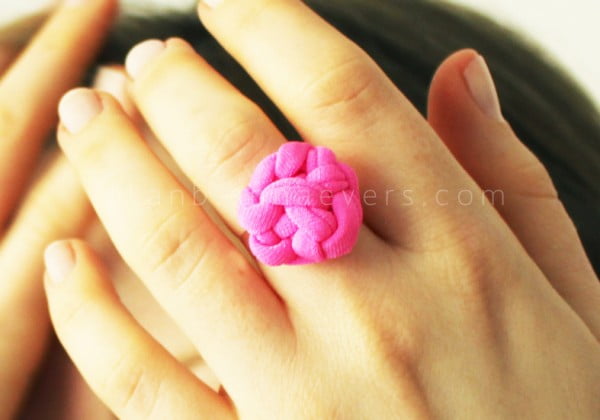 DIY Knot ring #DIY #jewelry #ring #crafts