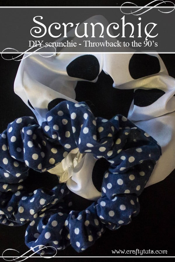 DIY Scrunchie #DIY #crafts #beauty #scrunchie #hairstyle #style