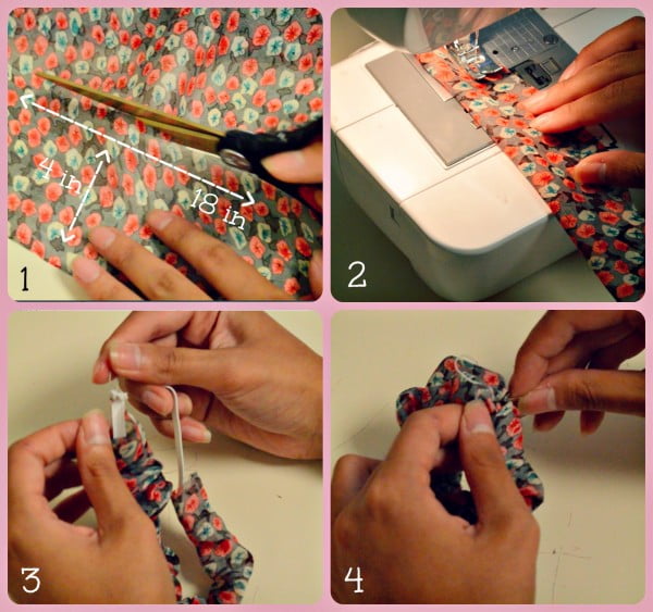 DIY Hair Scrunchie #DIY #crafts #beauty #scrunchie #hairstyle #style