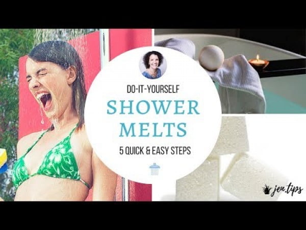 DIY: Essential Oil Shower Melts #DIY #crafts #beauty #bathroom