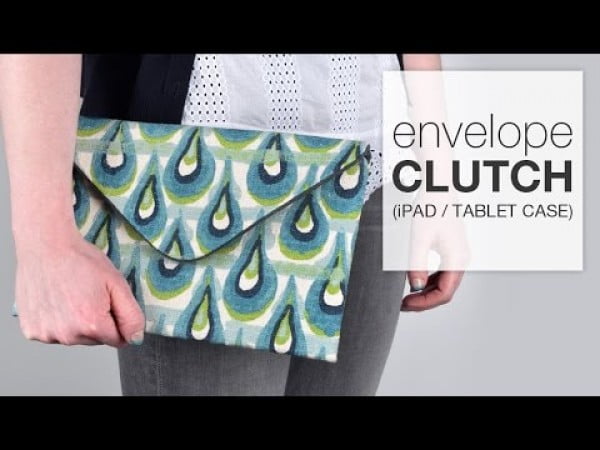 DIY Envelope Clutch (iPad/Tablet Case) #DIY #crafts