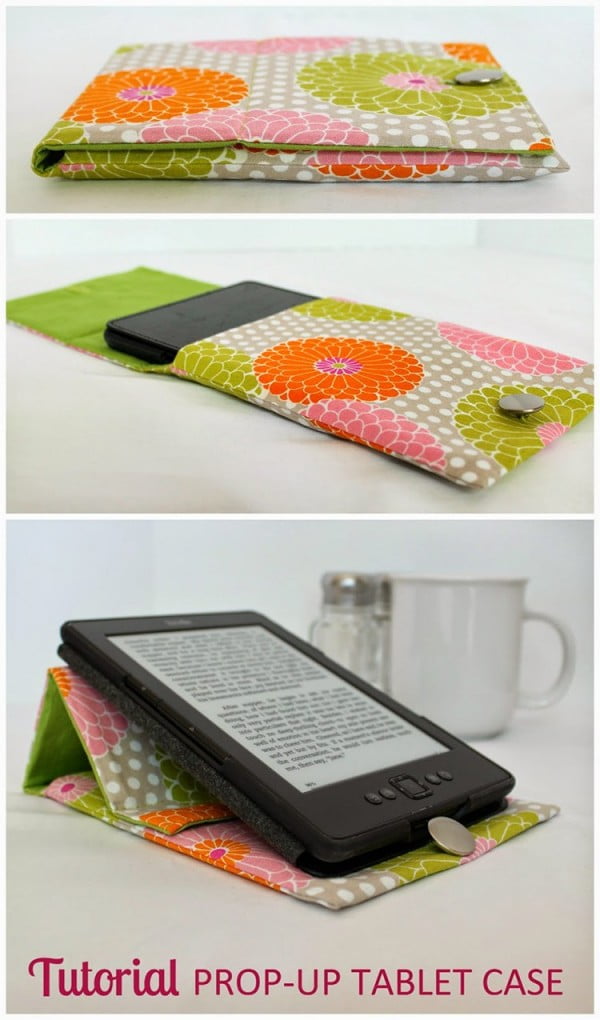 DIY Tablet Cover & Stand #DIY #crafts