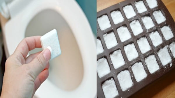 Never Scrub Toilets Again With These Natural DIY Toilet Cleaning Bombs #DIY #bathroom #cleaning #fizzies #toiletbombs #crafts