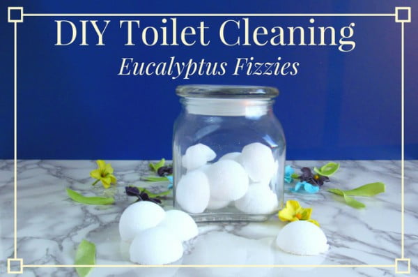 DIY Toilet Cleaning Eucalyptus Fizzies #DIY #bathroom #cleaning #fizzies #toiletbombs #crafts