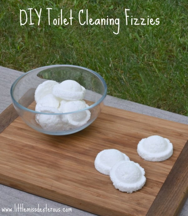 DIY Natural Toilet Cleaning Fizzies- Little Miss Dexterous #DIY #bathroom #cleaning #fizzies #toiletbombs #crafts
