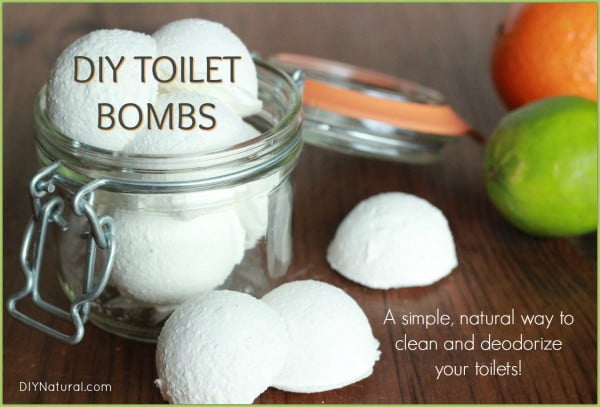 Toilet Bombs: A Deodorizing DIY Toilet Cleaner Bomb Recipe #DIY #bathroom #cleaning #fizzies #toiletbombs #crafts