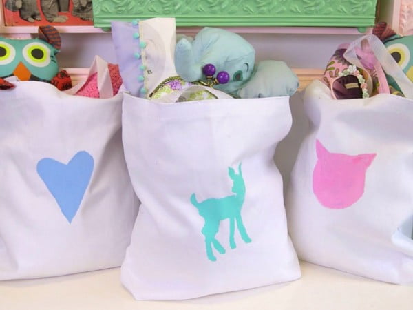 DIY personalized tote bags for kids #DIY #craft #totebag
