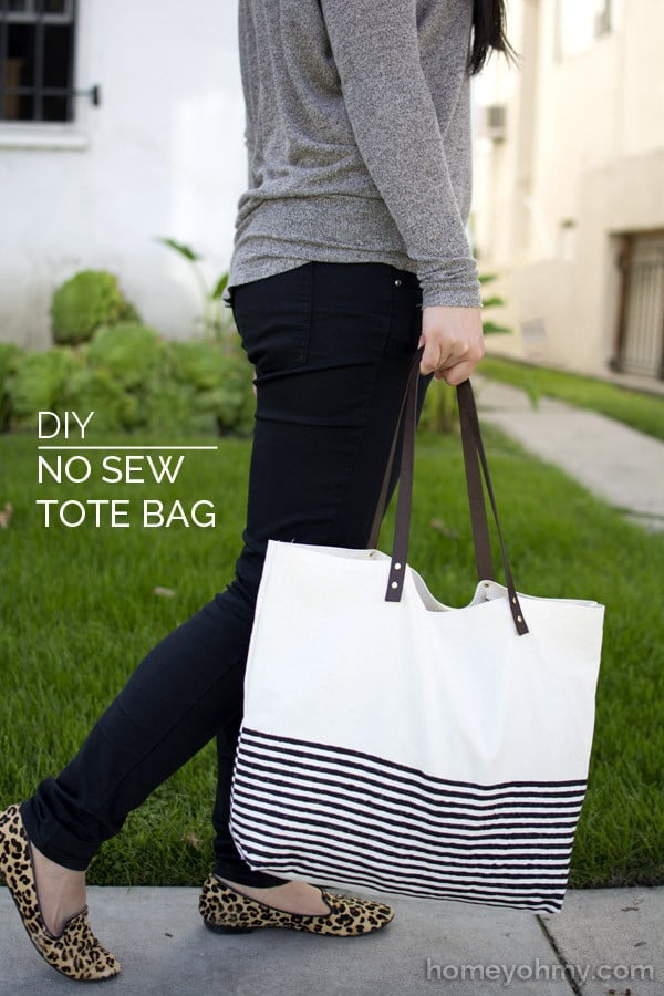 DIY No Sew Tote Bag #DIY #craft #totebag