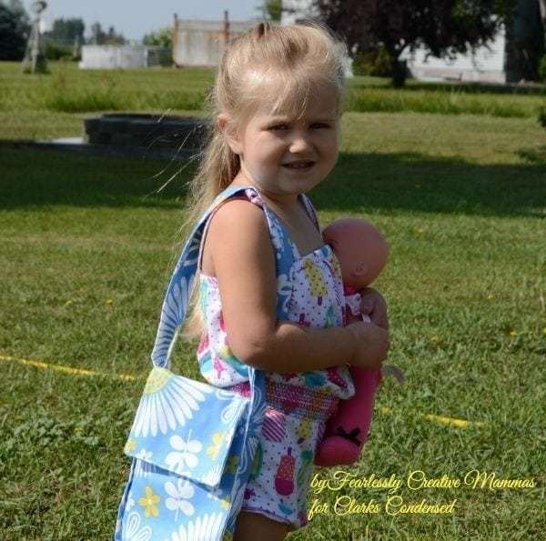 Little Girl DIY Tote Bag Tutorial #DIY #craft #totebag