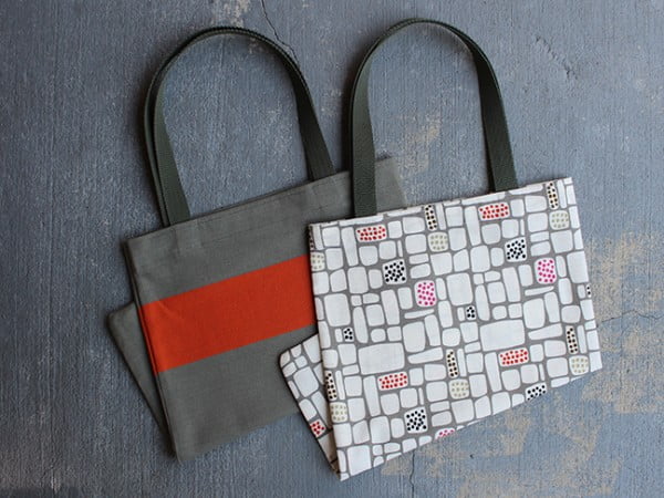 DIY: Colorful Dish Towel Tote Bag #DIY #craft #totebag