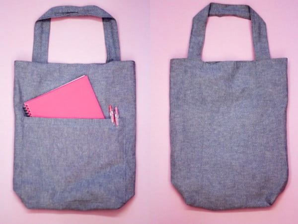 DIY Tutorial: Simple & Easy School Tote Bag #DIY #craft #totebag