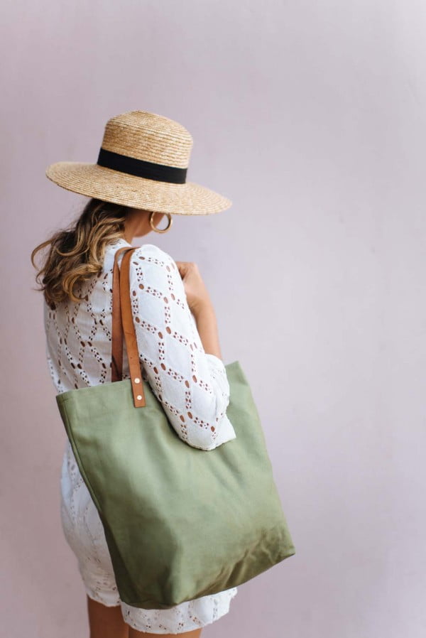 DIY Canvas Tote Bag #DIY #craft #totebag