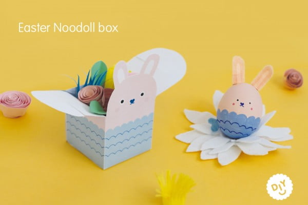 DIY Easter Ricemonster Egg Box #Easter #DIY #crafts