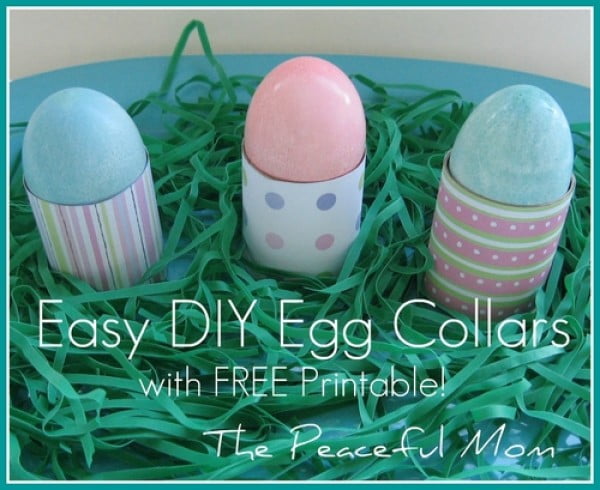 Easter Craft: Easy DIY Easter Egg Collars With FREE Printables! #Easter #DIY #crafts