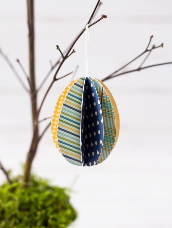 How to Make Easter Egg Ornaments #Easter #DIY #crafts