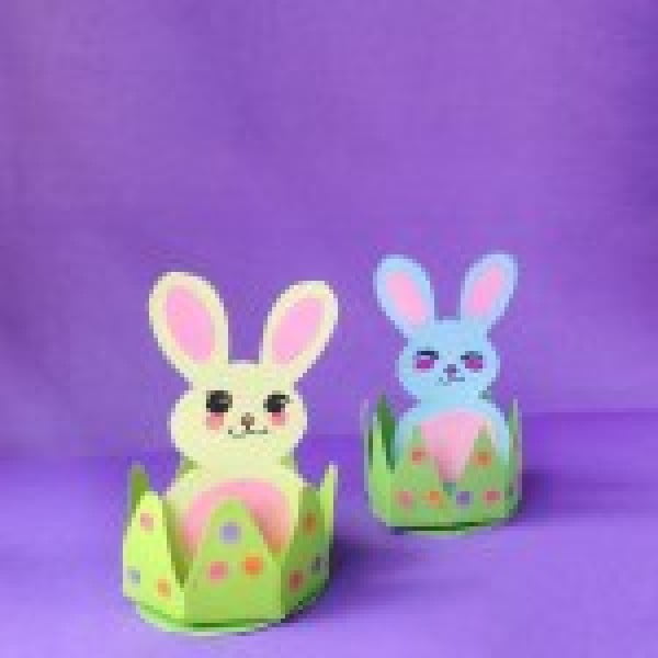 DIY Easy Easter Bunny Craft For Kids #Easter #DIY #crafts