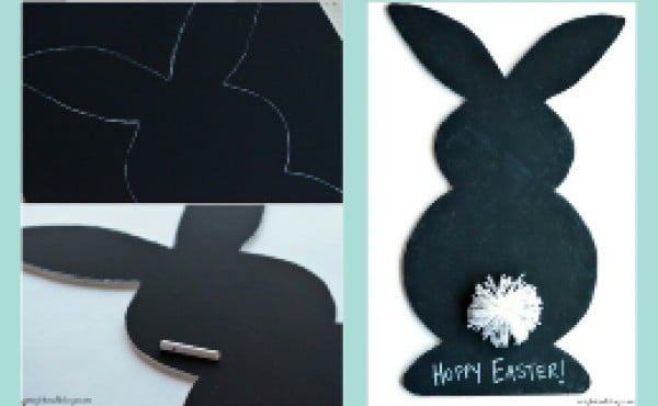 DIY Easter Chalkboard Craft Project #Easter #DIY #crafts