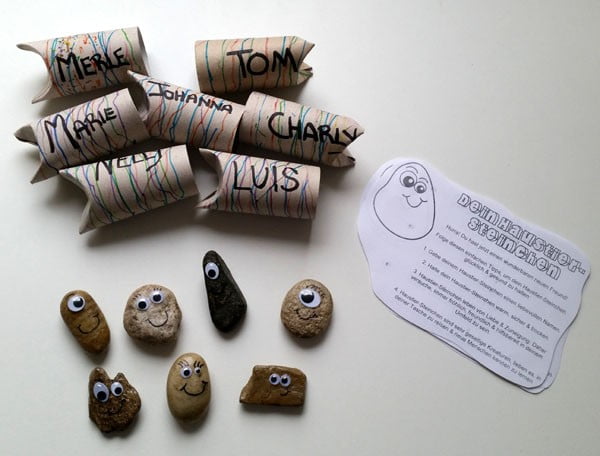 DIY Pet Rock Party Favors #DIY #craft #toys #petrock