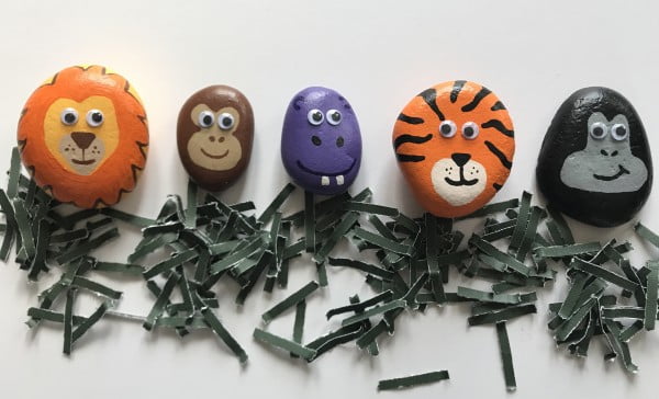 Safari Pet Rocks #DIY #craft #toys #petrock