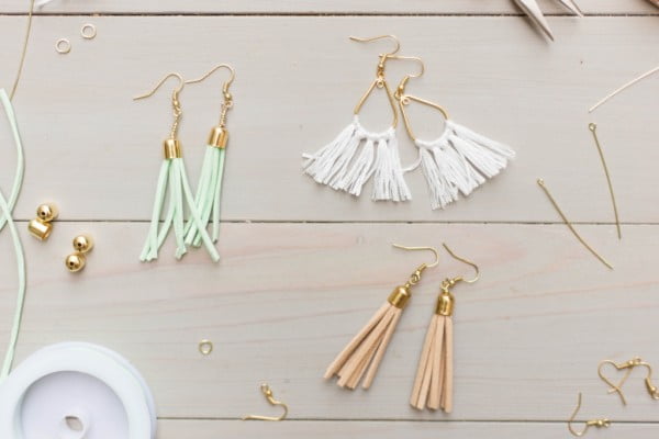 DIY Tassel Earrings #DIY #jewelry #earrings #crafts