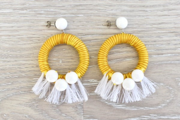 DIY Tassel Earrings • theStyleSafari #DIY #jewelry #earrings #crafts