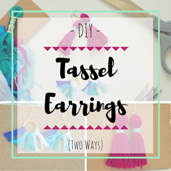 DIY Tassel Earrings #DIY #jewelry #earrings #crafts