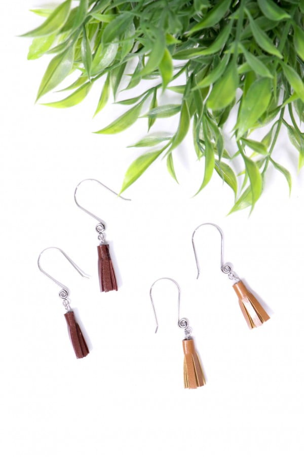 DIY Tassel Earrings #DIY #jewelry #earrings #crafts